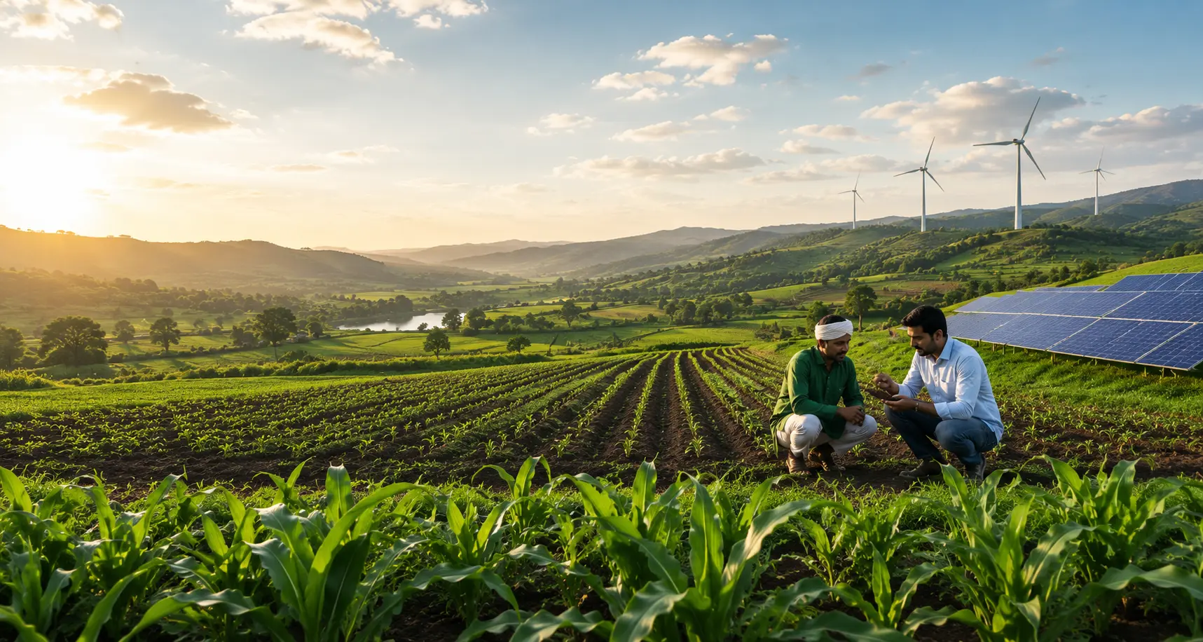 Sustainable agriculture and renewable energy landscape